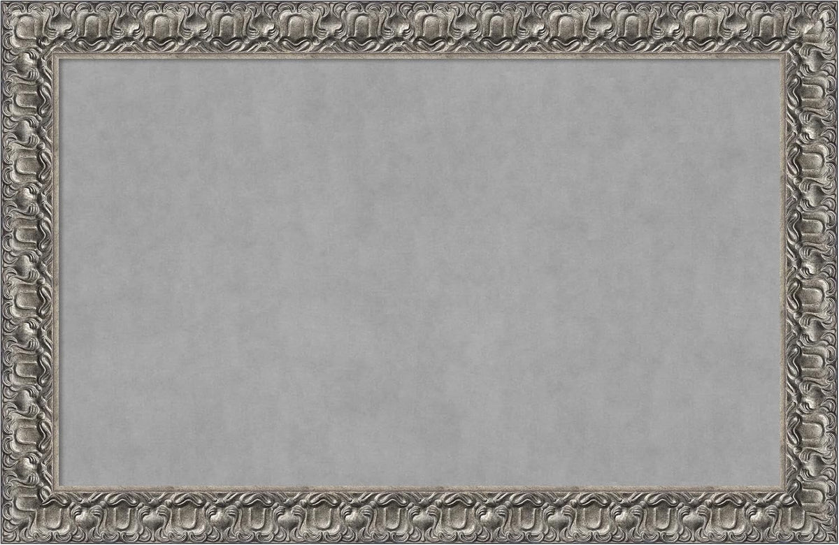Amanti Art Silver Framed Magnetic Board 30x46 Large Vision Board