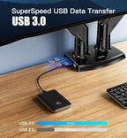 HUANUO 13 to 40 Inch Dual Monitor Arm - Image 6