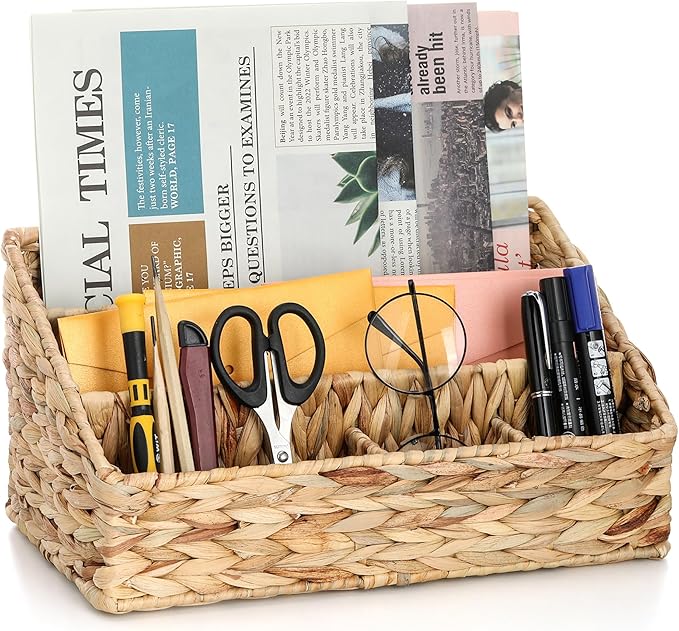 Boershun Desk Organizer – Countertop Mail Organizer, Magazine Holder, Boho by BOERSHUN