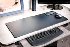 Black Leather 30" x 12.5" Keyboard/Mouse Desk Mat - Image 2