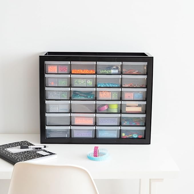 IRIS USA Plastic Storage Drawers, Stackable Small Parts Organizer Cabinet - Image 9
