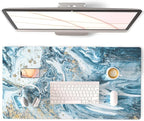 QIYI Large Desk Pad, Keyboard Mouse Pad Desktop Decor, Waterproof PU Leather by QIYI