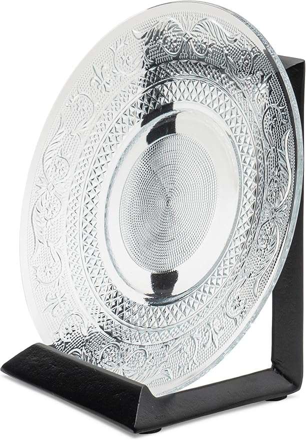 Red Co. 8” Decorative Metal Display Plate Stand and Art Holder Easel in Black - Image 3