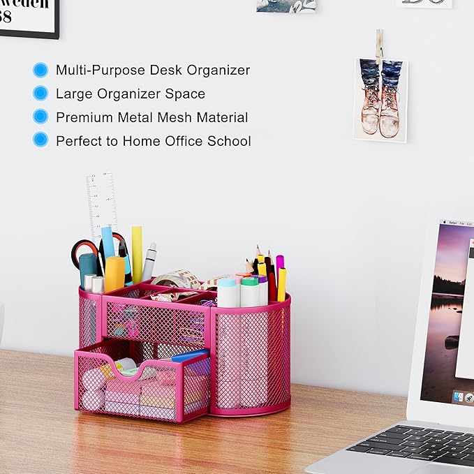 EasyPAG Mesh Pen Holder Desk Organizer - Image 3