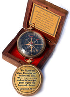 For I Know The Plans I Have For You, Jeremiah 29:11, Solid Brass Directional - Image 9