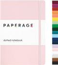 PAPERAGE Dotted Journal Notebook, 160 Pages, Medium 5.6 in x 8 in by PAPERAGE