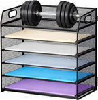 6 Tier Desk Organizer, Heavy-Duty Thick Metal Letter Tray Organizer, Large by Unknown