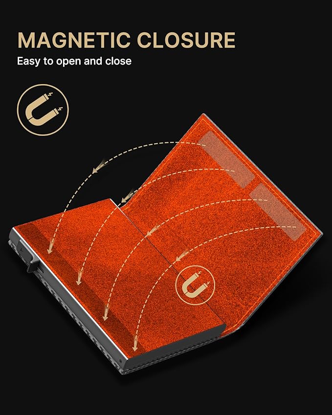 typecase Mens Wallet Card Holder: Pop Up Aluminum Case, Carbon Fiber Leather - Image 7