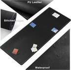 CENNBIE Leather Desk Pad Large, Extended Non-Slip Mouse Pad, Waterproof PU - Image 3