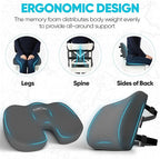 FORTEM Seat Cushion, Office Chair Cushion, Lumbar Support Pillow - Image 6