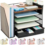 OPNICE Desk Organizer, 5-Tier Paper File Organizer by OPNICE