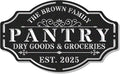 HYTSIGN Personalized Metal Farmhouse Pantry Sign, Wall Decor, Kitchen Signs by HYTSIGN
