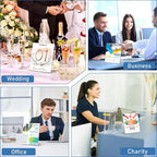 Acrylic Sign Holder 5x7 Inches, 13 Pack Clear Plastic Table Flyer Display Stand - Image 5