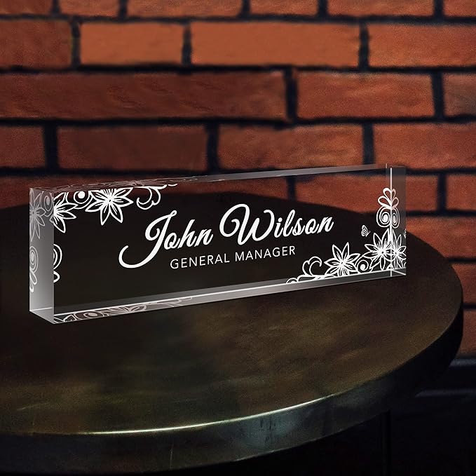 SalaGraphics Custom Engraved Acrylic Name Plates by SalaGraphics