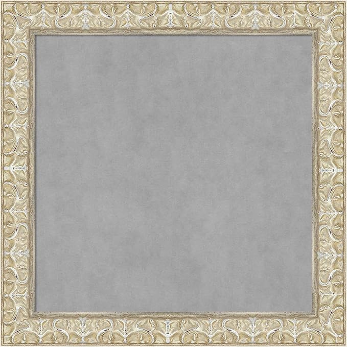 Amanti Art Silver Framed Magnetic Board 14x14 X-Small Vision Board by AmantiArt