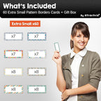 Attractivia Erase Magnetic Labels 2.8 x 1.2 in, Pattern Borders, Dry Erase - Image 7