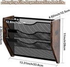 PAG-Mass Hanging Wall Files Organizer, 3 Tier Mail Organizer Wall Mounted - Image 7