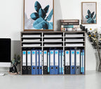 TQVAI Wood Literature Organizer, 27 Slots Hold 13500 Sheets A4 Papers, Wooden - Image 5