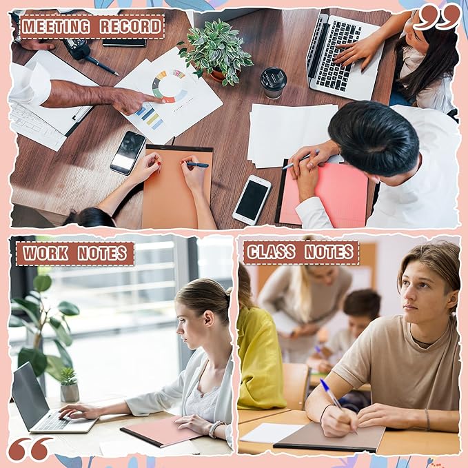Fuutreo 8 Pcs 8.5'' x 11'' Colored Legal Pad Writing Pads Narrow Ruled 50 - Image 6