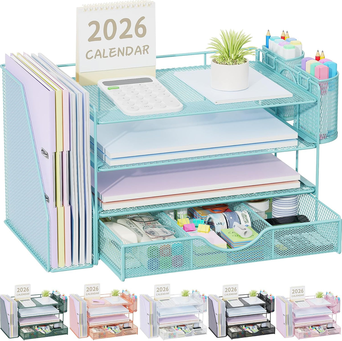 gianotter desk organizers and accessories with file holder, main product view