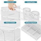 Marbrasse Desk Organizer and Accessories4-Tier Paper File Letter Tray - Image 3