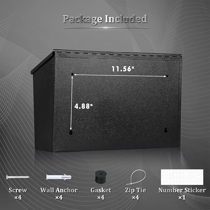 Dalmbox Wall-Mount Mailbox Large Mailbox - Image 7