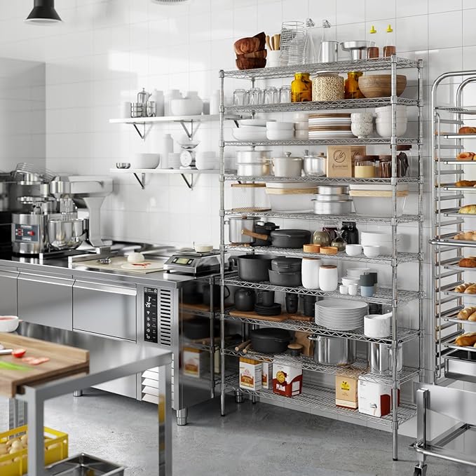 Regal Altair 14" Deep x 48" Wide x 86" Height Wire Shelving Kit | 10-Tier | NSF - Image 7