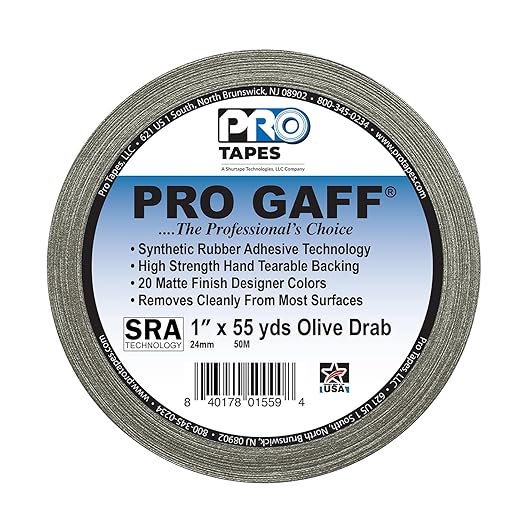 1" Width ProTapes Pro Gaff Premium Matte Cloth Gaffer's Tape - Image 2