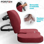 FORTEM Seat Cushion, Office Chair Cushion, Lumbar Support Pillow - Image 3