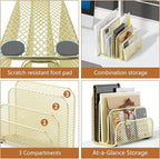 gianotter Mail Organizer Countertop, Metal File Holder - Image 4