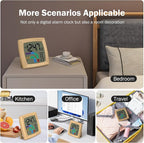 VOILEIPAGI Travel Alarm Clock Bedside Clock - Image 6
