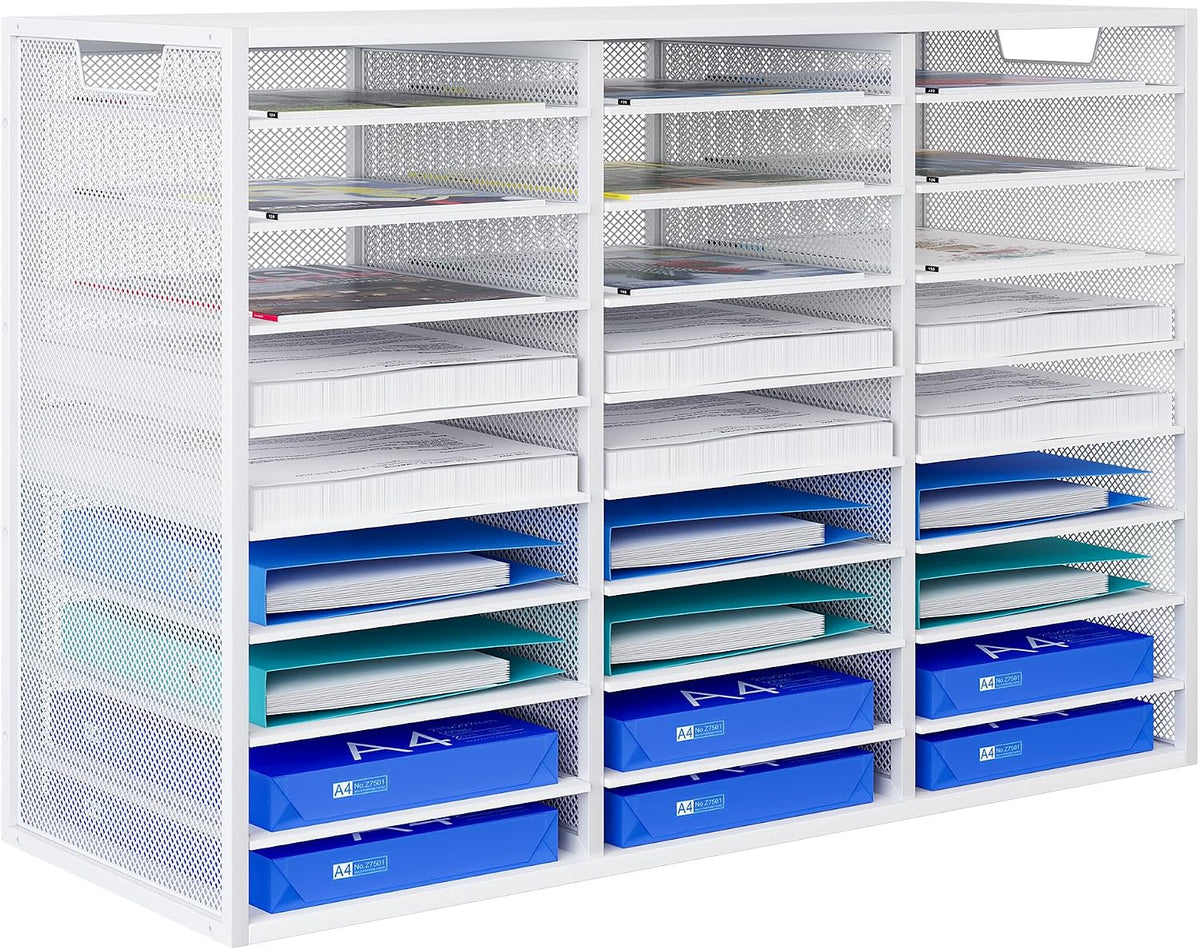 PAG-Mass Mail Sorter Adjustable Countertop Mail Holder, Heavy Duty Literature