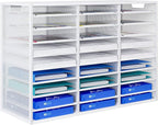 PAG-Mass Mail Sorter Adjustable Countertop Mail Holder, Heavy Duty Literature by PAG-Mass