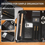 Geslun Personalized Vegan Leather Portfolio, Legal Size 8.5 x 14 Pad Holder - Image 8