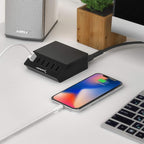 SABRENT Premium 60 Watt 6 Port Aluminum Family Sized Desktop USB Rapid Charger. - Image 9