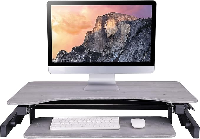 Rocelco 32" Height Adjustable Standing Desk Converter - Image 6