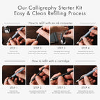 Wordsworth and Black Calligraphy Pen Set - Image 9