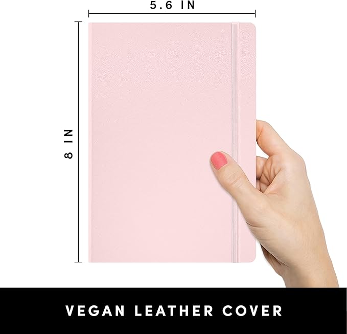 PAPERAGE Lined Journal Notebook, 252 Pages, Medium 5.6 in x 8 in - Image 2