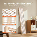 VEVOR Room Divider, 4 Panel Japanese Room Divider, Folding Privacy Screen Indoor - Image 6