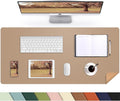 AFIING Leather Desk pad Protector, Large Desk mat by AFIING