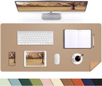 AFIING Leather Desk pad Protector, Large Desk mat by AFIING
