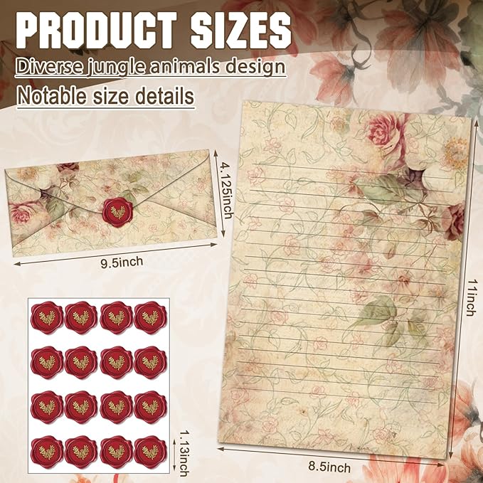TaoBary 160 Pcs Stationery Paper Set 50 Double Sided Stationery Papers - Image 5