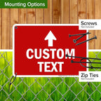 Custom Arrow, Custom Directional Sign, Up Arrow, 7x10 Inches, Rust Free .040 - Image 5