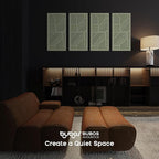 BUBOS 4 Pack Thickened Acoustic Panels, 23.6''x11.8'' Self-Adhesive Sound - Image 6