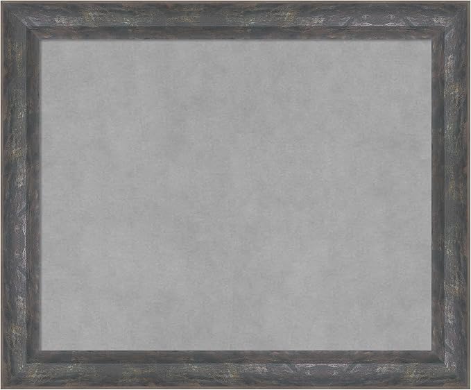 Amanti Art Grey Framed Magnetic Board 19x23 Small Vision Board by AmantiArt
