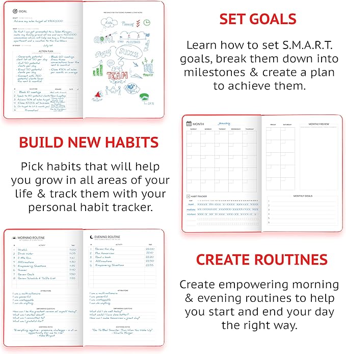 Wyze Planner Undated Daily Planner – 1-Year B5 Productivity Organizer - Image 3