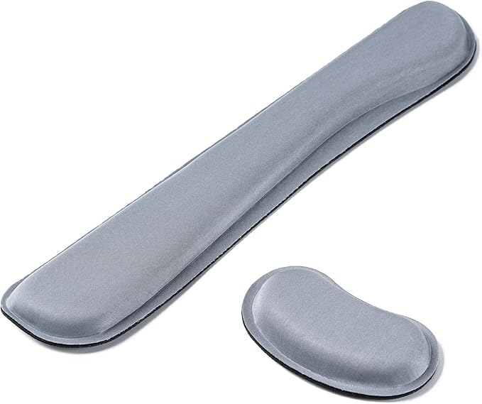 Hoewina Keyboard Wrist Rest, Ergonomic Wrist Rest, Superfine Fabric and Gel by Hoewina