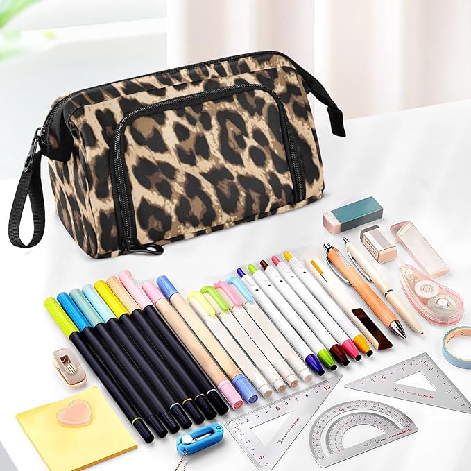 Bolaz Big Capacity Pencil Pen Case Pouch Bag School College Office Organizer - Image 5