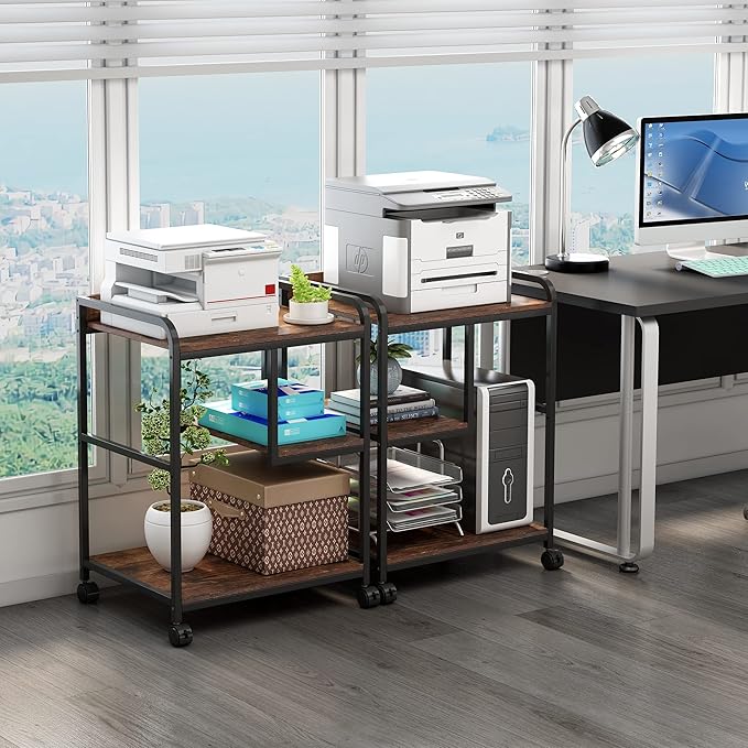 Fannova 22 x 18 Inch Large Printer Stand, Mobile Printer Table - Image 5