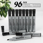 cloudriver Permanent Markers 96 Count, Chisel Tip, Premium Smear Proof Markers - Image 3